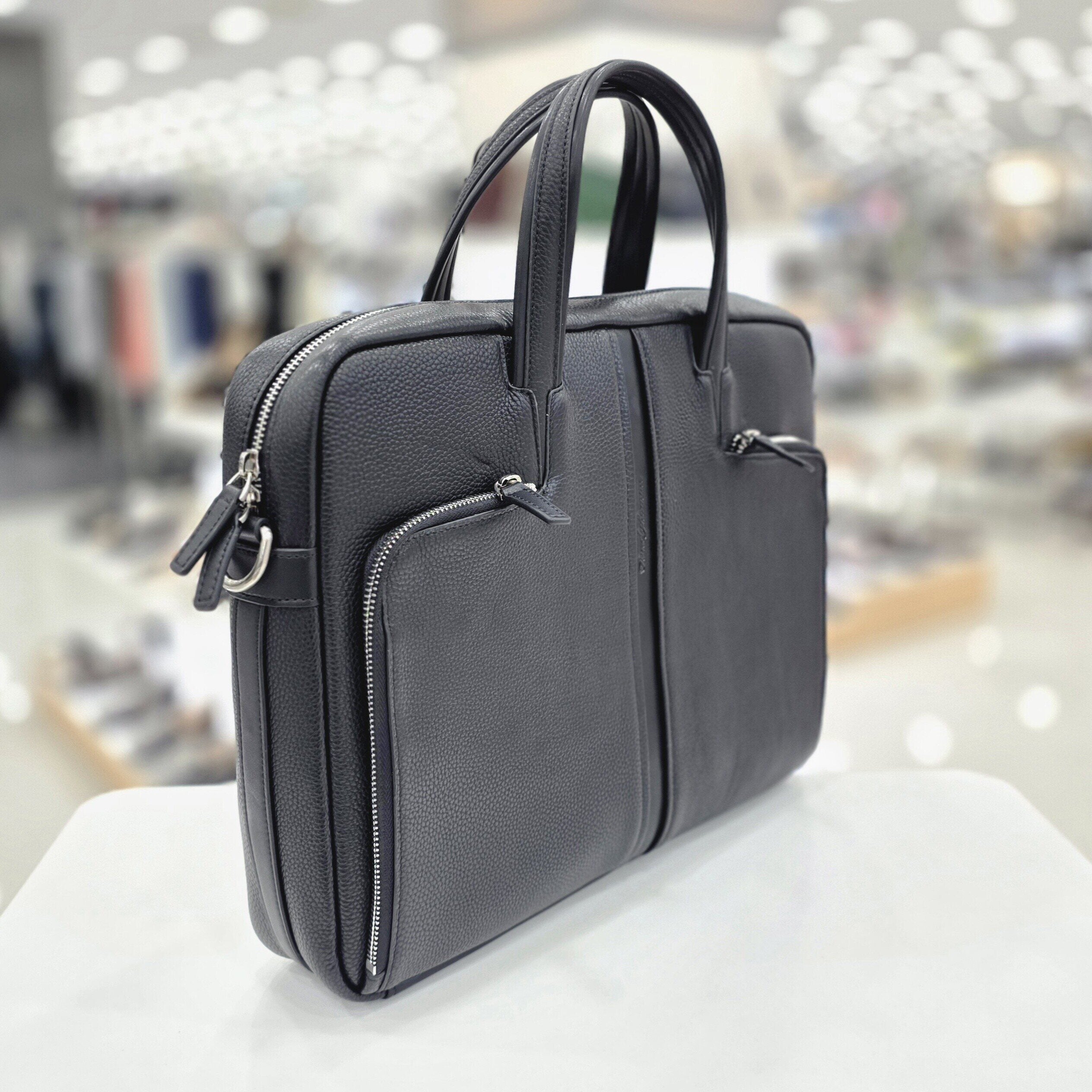 Tandy Men's Leather Briefcase Laptop Bag T5D6M05904Y7B1HDD