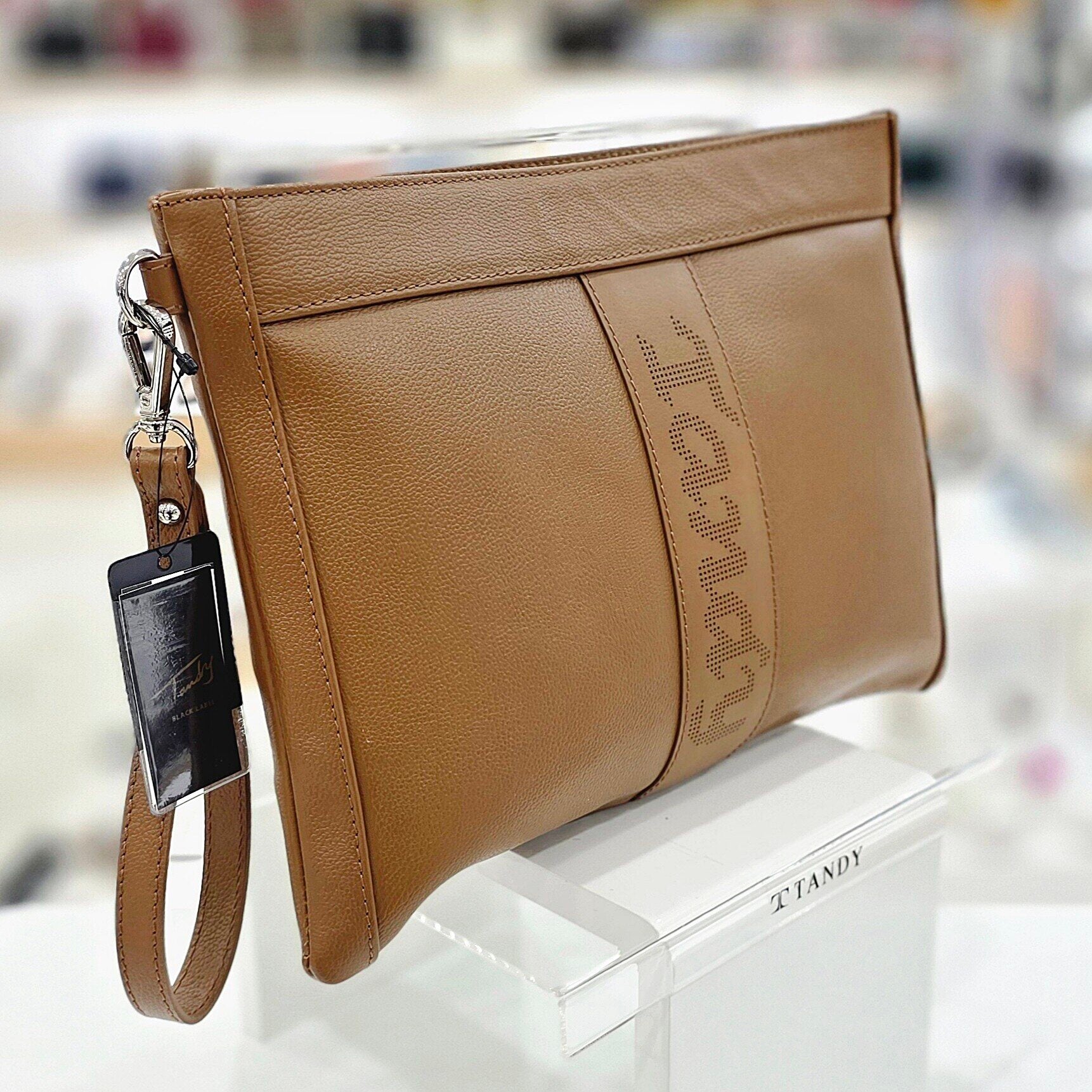 Tandy clutchback leather pouch strap handbag TD5606103B82H3YHDD