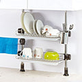 SevenJs (7js) [QN5621ZB56] kitchen drying rack sink bowl shelf 400 2-tier gold (36914194)