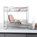 SEVENJS (7js) QN3918B256 sink cabinet shelf H-304 stainless steel 2-tier (37197322)