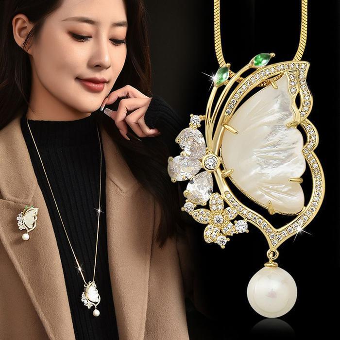 7js QNUV525558 compatible nuclear pearl butterfly zirconia bracelet (39798211)