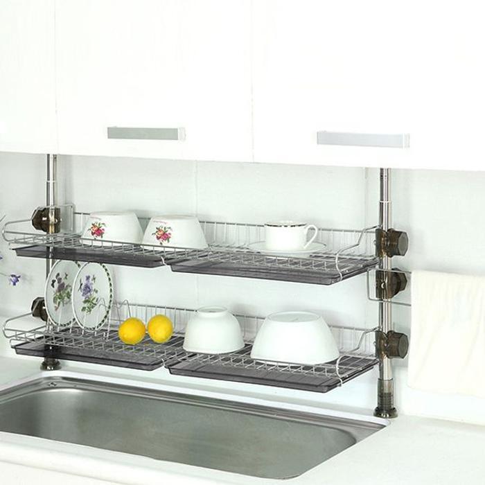 SeventhJys QN078V7458 shelf dish dryer drip proof 2-tier (800)