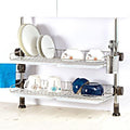 7js QN56223Y58 sink bowl drying rack storage organizing 600 2-tier gold (39850541)