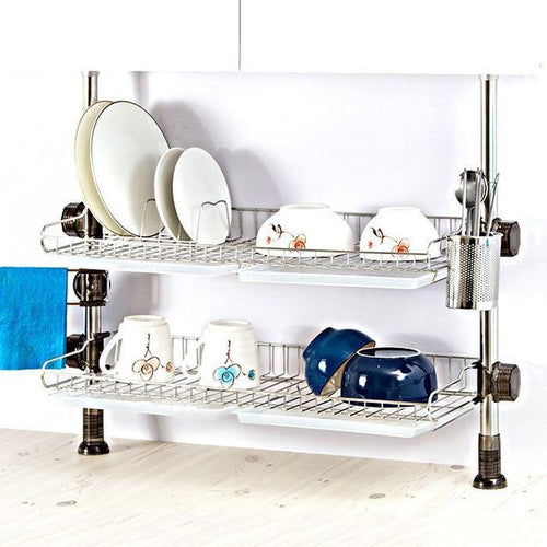 7js QN56223Y58 sink bowl drying rack storage organizing 600 2-tier gold (39850541)