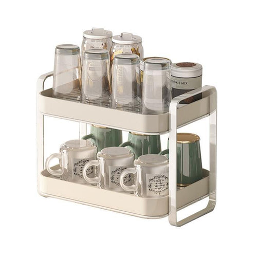 7js QNR6Y9B458 cup organizer sturdy water drainage and drying rack 2 tiers (40266782)