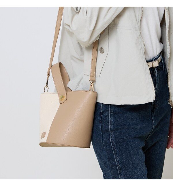 Bonpsax (Direct Sale) color conference bucket bag-BC17HB010