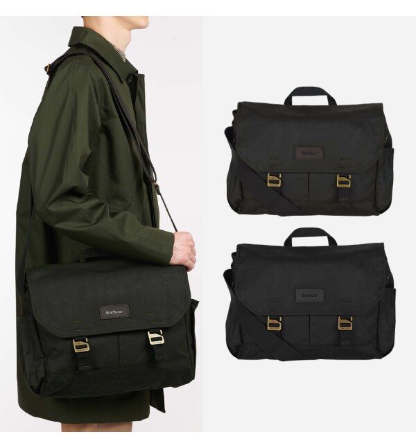 Barber Essential Wax Messenger Bag Briefcase