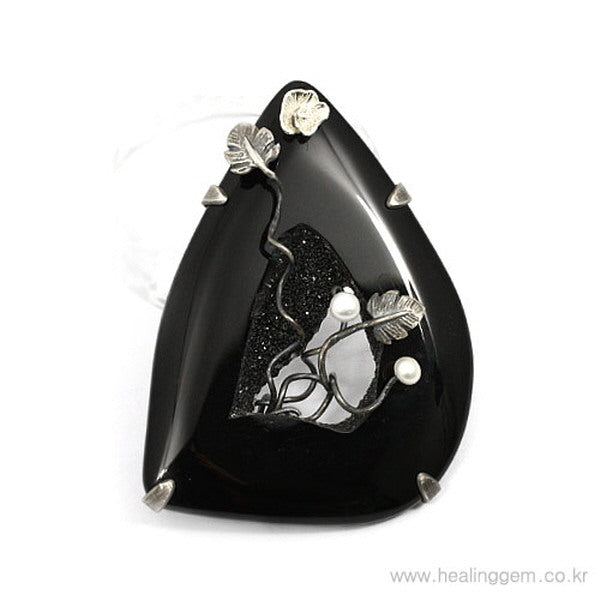 HealingGem AgateBrooch natural agate natural stone 24PP-2328