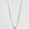 HealingGem necklace chain 925 silver square box chain 2mm