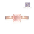 OwnerCland Popular Product CocoMiel Rose Gem Silver Ring 1PC Stone W01FC40260429