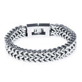 Ownerclan popular item men's white modern fashion square steel bracelet-white W5C3E91260331