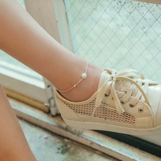 Owner Clan Popular Product (Silver) Pearl Slimming Anklet [W787752260603]
