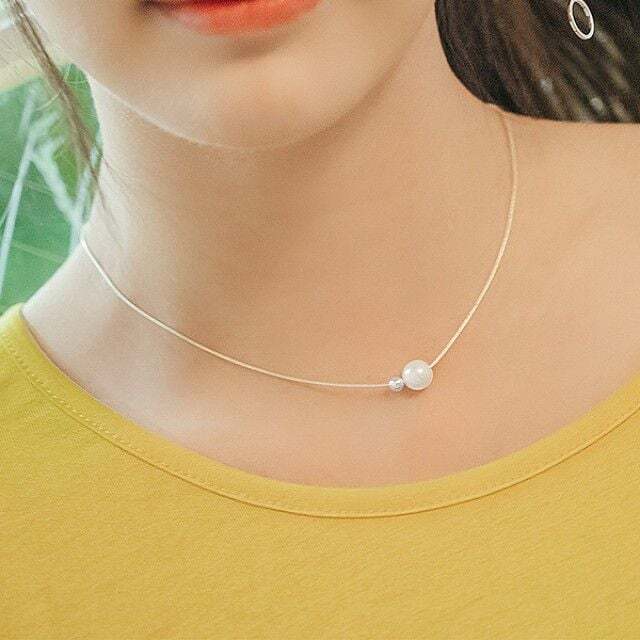 Ownerclan Popular Product (Silver) Pearl Slimming Necklace [W788042260603]