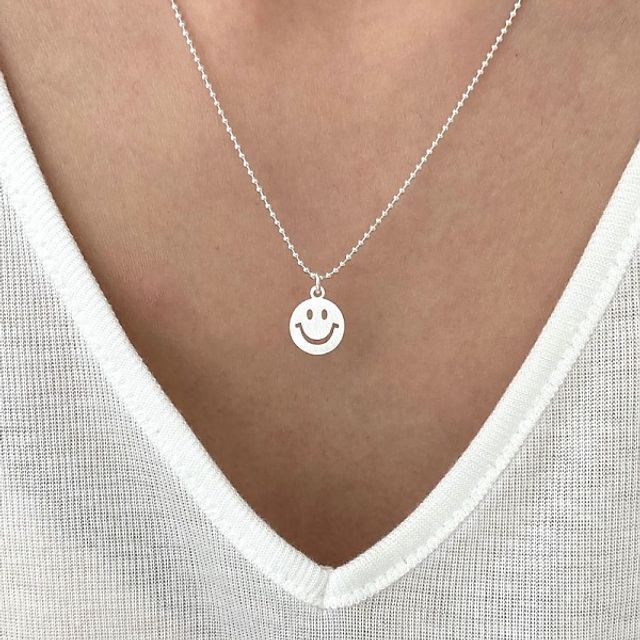 Ownerclan Popular Item (Silver925) Smile Necklace W8B4AF6260408