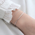 Owner Clan Bestseller (Silver925) Two line thin bracelet [W8B6752260408]