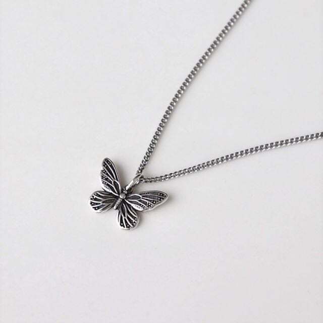 Ownerclan Popular Product (Silver925) Antique butterfly necklace W8CF896260410