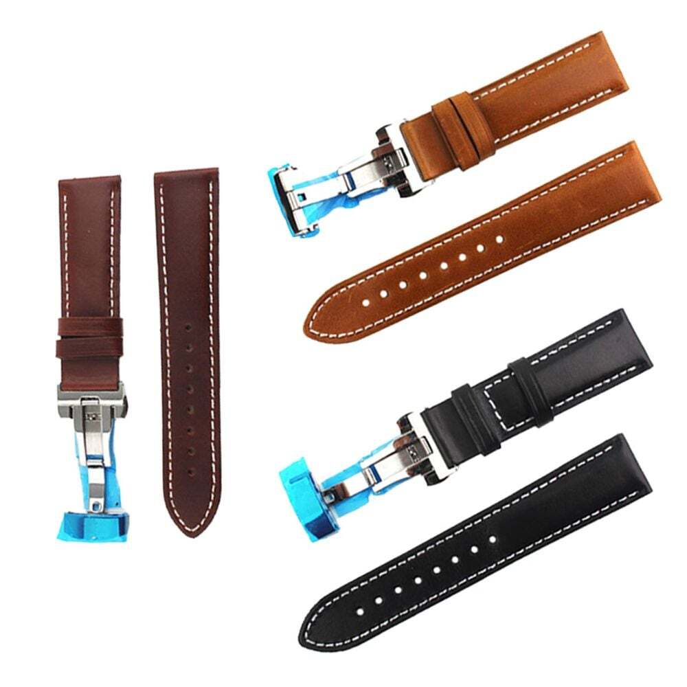 Ownerclan Popular Product Wristwatch Leather Stainless Steel Deberc Lock Band 20MM WA85191260430