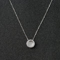 OwnerClan popular product necklace circle woman cubic silver plating [WF7FA64260424]