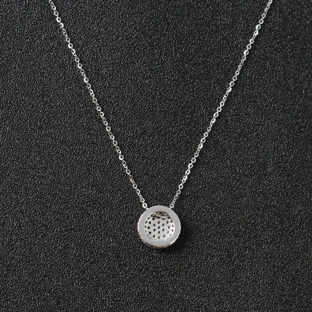 OwnerClan popular product necklace circle woman cubic silver plating [WF7FA64260424]
