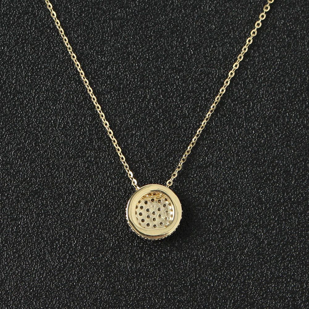 OwnerClan popular product necklace cubic circle women gold-plated silver [WF7FA67260424]