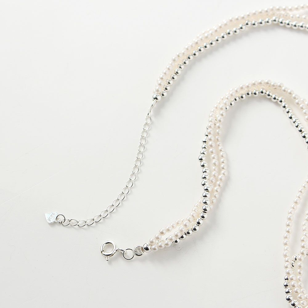 OwnerClan popular product pearl layered necklace gold-plated silver [WF7FA6B260424]