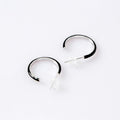 Ownerclan Popular Product Link Gold Plated Earrings Black Silver [WF7FA7D260424]
