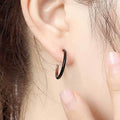 Ownerclan popular item shopping bag included Simpleing ear studs stud earrings earrings rhodium plat