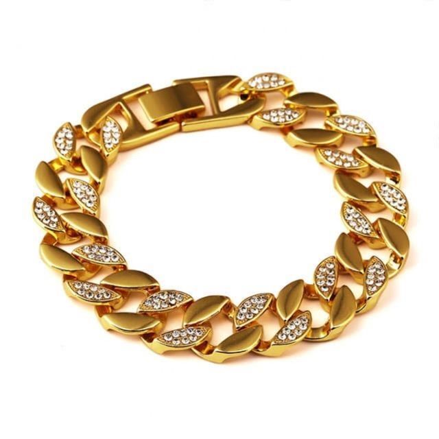 Ownerclan popular item diamond cubic twisted chain bracelet DG WFC834C260404