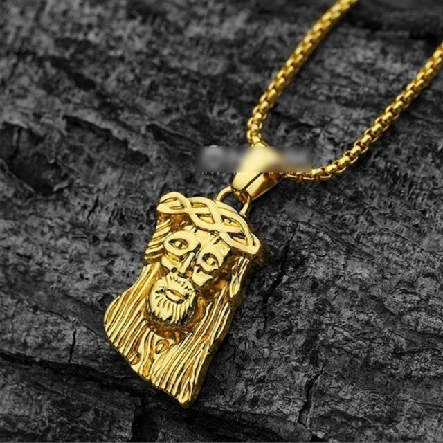 Ownerclan Popular Item Jesus Hip Hop Pendant - Gold DG [WFCCAAE260604]