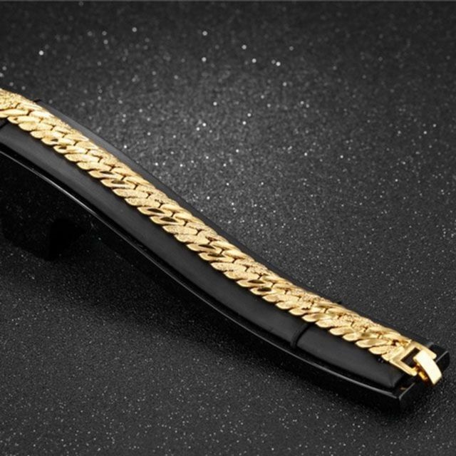 Ownerclan Popular Product 18kgp Western Snake Plated Men's Bracelet-GoldDG [WFD68AD260404]