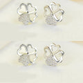OwnerClan popular product Clover 925 silver earrings-whiteDG [WFD68AE260404]