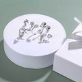 OwnerClan popular gift silver daily earrings set for birthday interview earrings [WFFP68U260502]