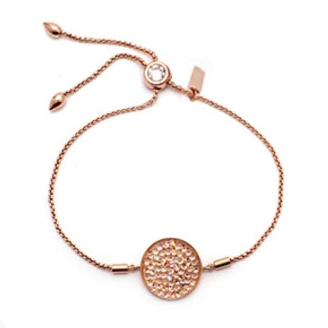 OwnerClan Popular Product B005 Austrian Crystal Rose Gold Slide Bracelet [WFFPOG1260502]