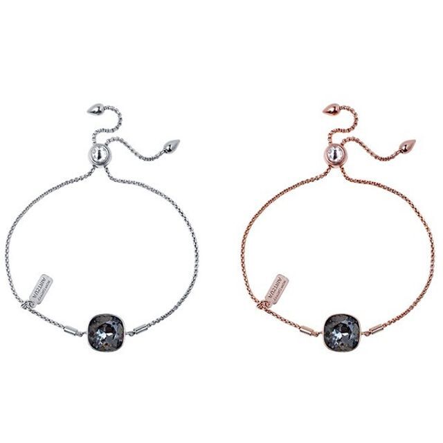 Ownerclan Popular Item B015 Silver Knight 12mm Crystal Slide Bracelet [WFFPOGB260502]