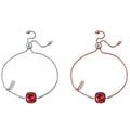 OwnerClan popular product B018 Scarlet 12mm Cushion Cut Crystal Slide Chain Bracelet WFFPOGE260502