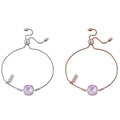 Owner Clan Best Seller B020 Rose Opal 12mm Crystal Slide Chain Bracelet WFFPOGG260502