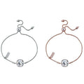 Owner Clan Popular Product B027 12mm Cushion Cut Crystal Slide Chain Bracelet [WFFPOGN260502]