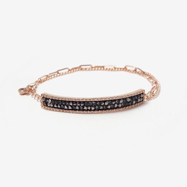 OwnerCland Popular Product B031 Black Austrian Crystal Bracelet WFFPOGR260502