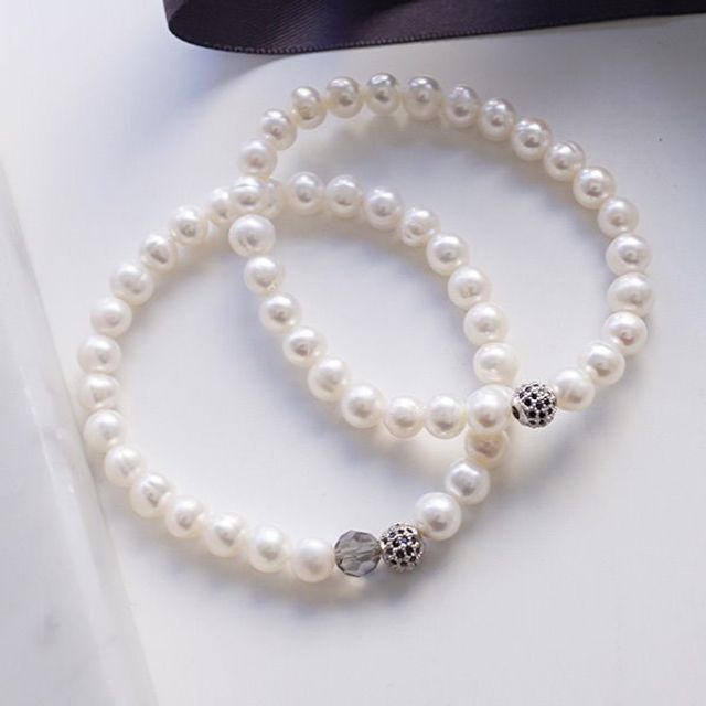 OwnerClan Best Seller FB144 Freshwater Pearl Gemstone Bracelet 2Type [WFFQIG7260424]