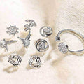 Ownerclan popular gift for birthday girl cubic earrings silver earring set WFG1MJZ260424
