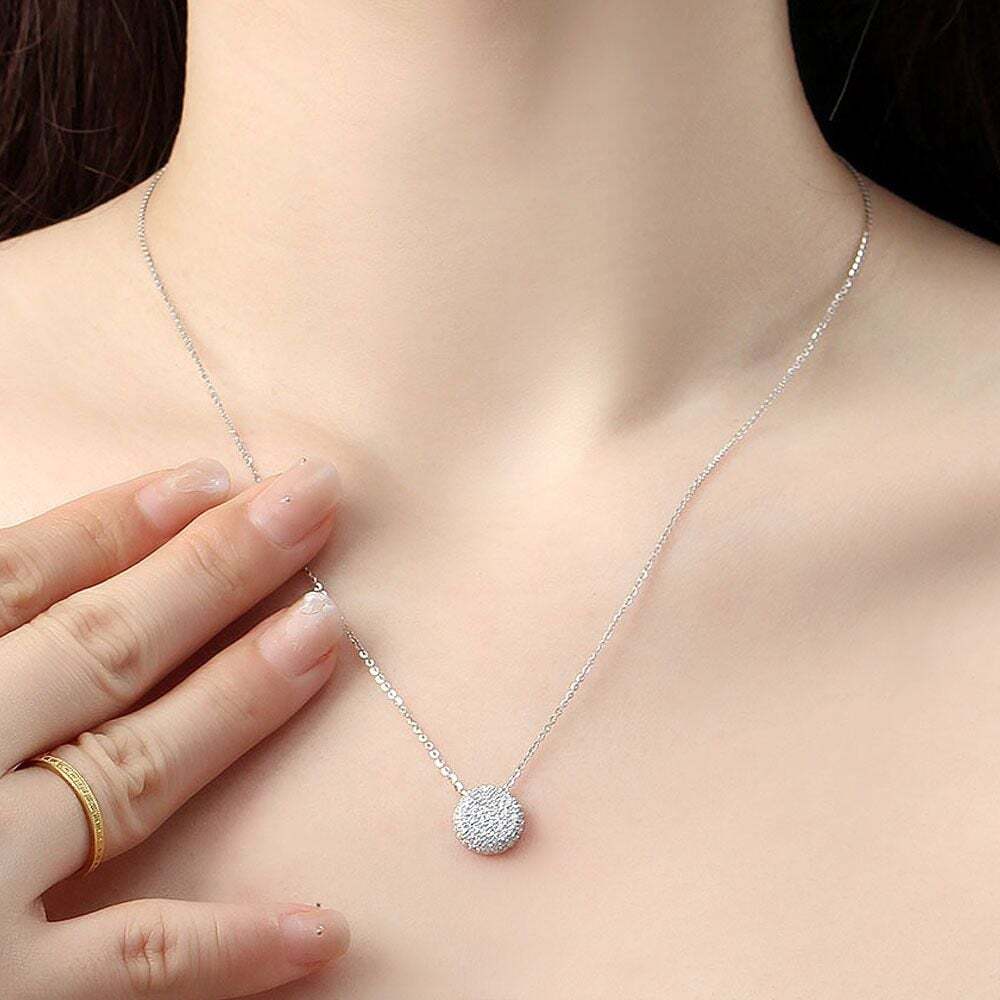 Ownerclan Popular Product Sad Girl Necklace Silver925 Cubic [WFHPB62260319]