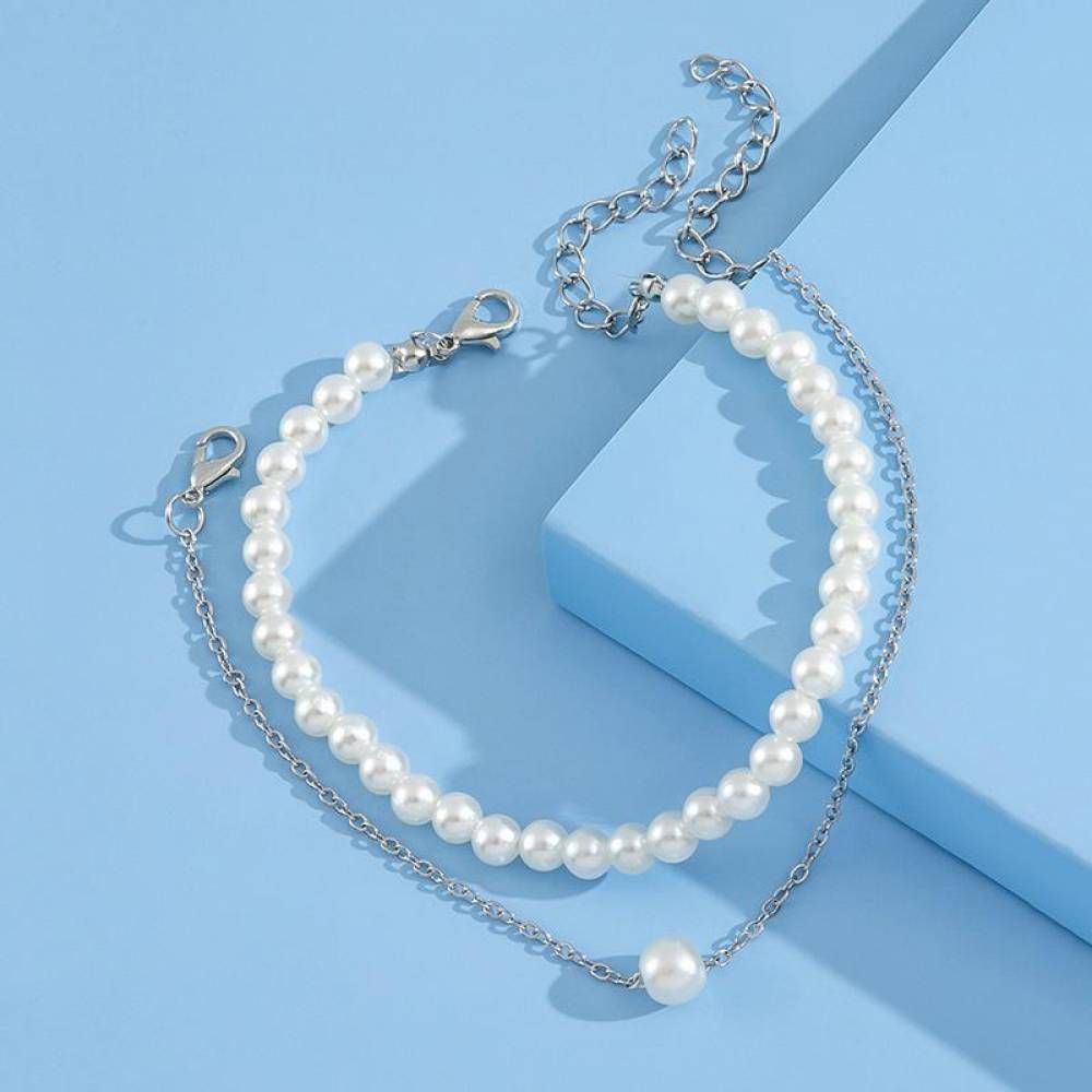 OwnerClan Best Seller Summer Women's Pearl Anklet Sandal Ankle Slipper [WFK7GT2260406]