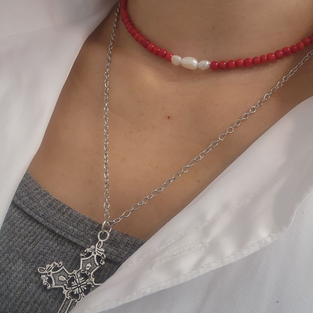 Ownerclan Popular Product Handmade Coral Stone Choker WFKAC5L260407