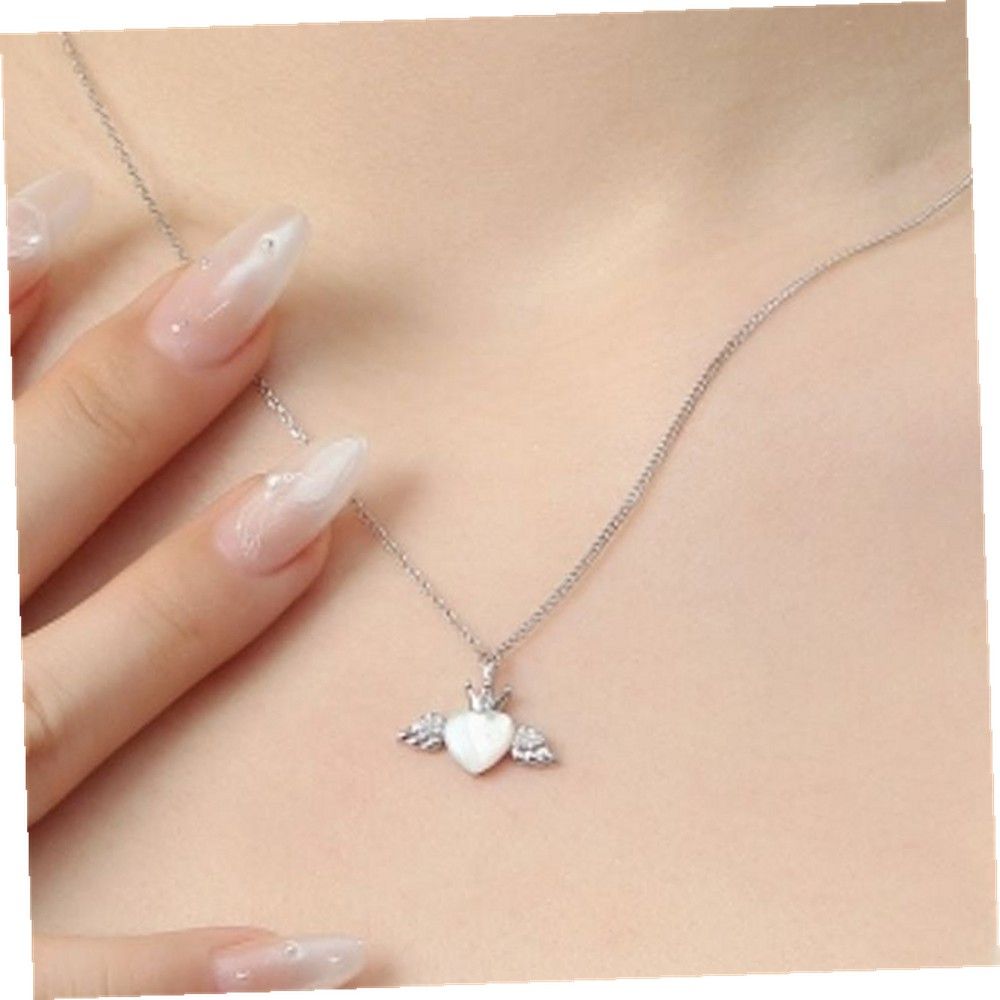 Ownerclan Fashion Pendant Vintage Silver 925 Plated Angel Heart Pendant [WFKQGYH260413]
