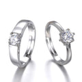OwnerClan Best Seller Wedding Ring Set Zirconia Couple Rings Zirconia Wedding [WFKR8ER260413]