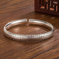 Ownerclan popular item silver vintage bracelet prayer bracelet S999 bangle vintage silver prayer [WF