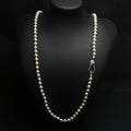 OwnerClan popular item long double-layered fashion necklace natural black pearls adjustable length n