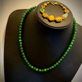 Green玛瑙原石 Long Handmade Pumpkins WFKTVKG260413bracelet兼项链