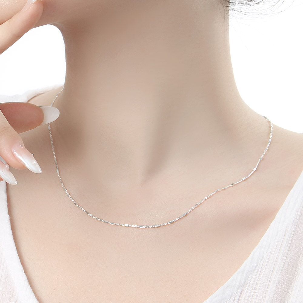 Ownerclan Popular Product (JewelHolic) Sterling Silver 925 Gold Plated Simple Layered Necklace WFKVB