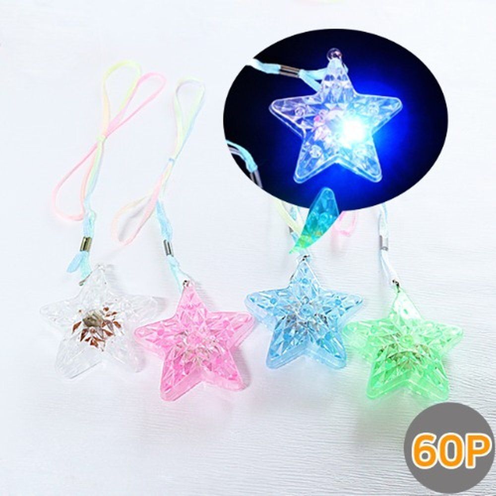 OwnerClan Best-Seller LED Necklace Pentagon Star 1 Angle WFLQ6GZ260507
